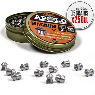 Poston Apolo magnum cal 5,5 cantidad 250 unid