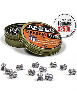 Poston Apolo magnum cal 5,5 cantidad 250 unid