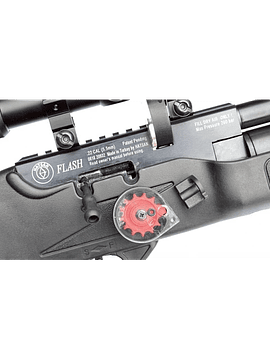 Rifle PCP Hatsan Flash QE cal. 5,5 + bombin + mira 3-9x40E
