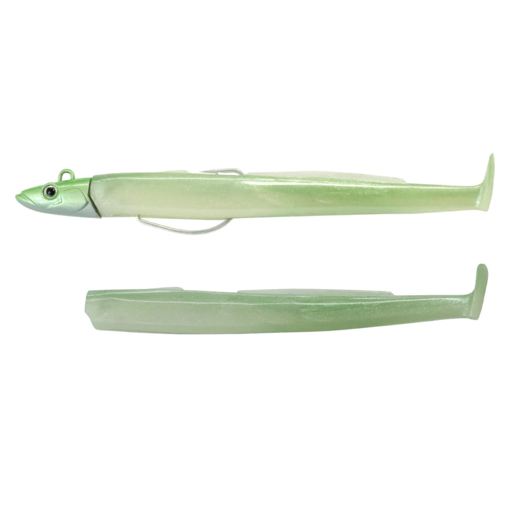 Señuelo Fiiish Black Eel Talla 3 Combo Shore 20gr Pearl Green