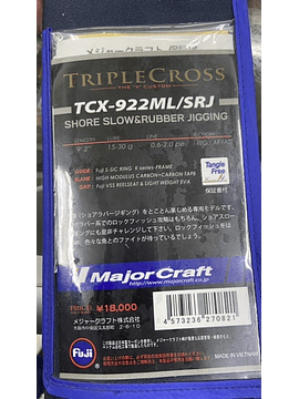 Caña Major Craft Triple Cross TCX-922MLL/SRJ Shore slow & rubber jigging