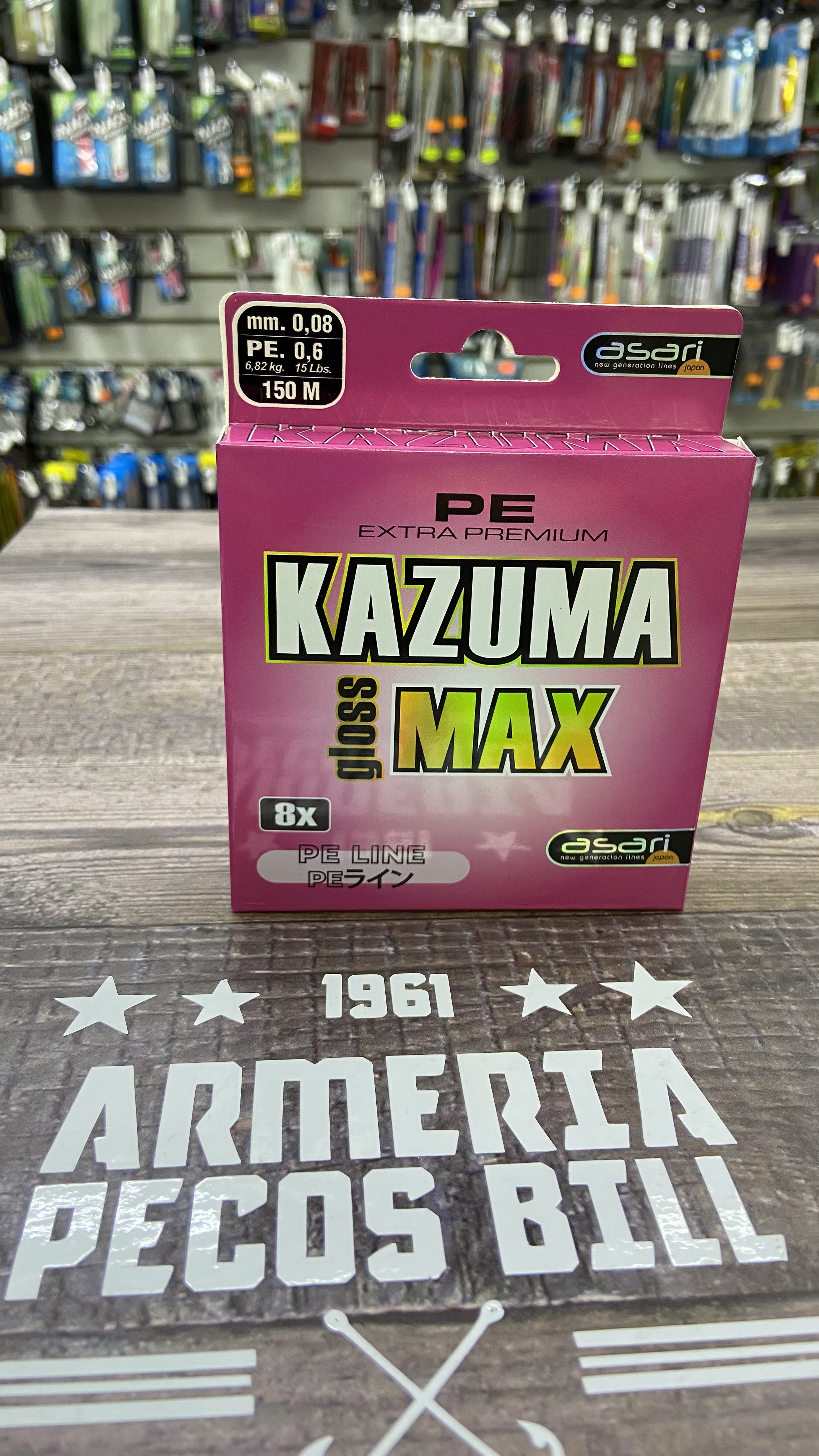 Multifilamento Asari Kazuma Gloss Max 8x 0,08 mm 150 mts