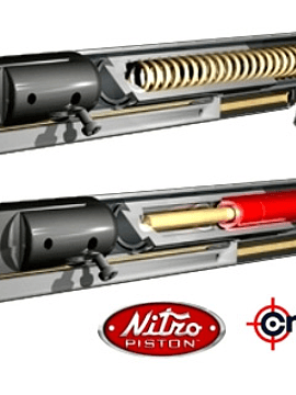 rifle corsman fury nitro piston cal. 5,5  + mira zlip 3-9x40  con monturas