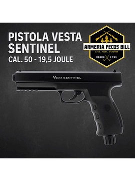 Pistola Traumática Vesta Sentinel cal 50 co2 Kit