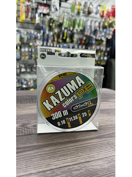 Multifilamento Asari Kazuma colors PE 8x 0,18 mm