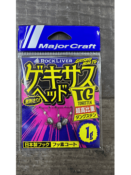 Jig head Major Craft Gekisasu Head TG 1 grs