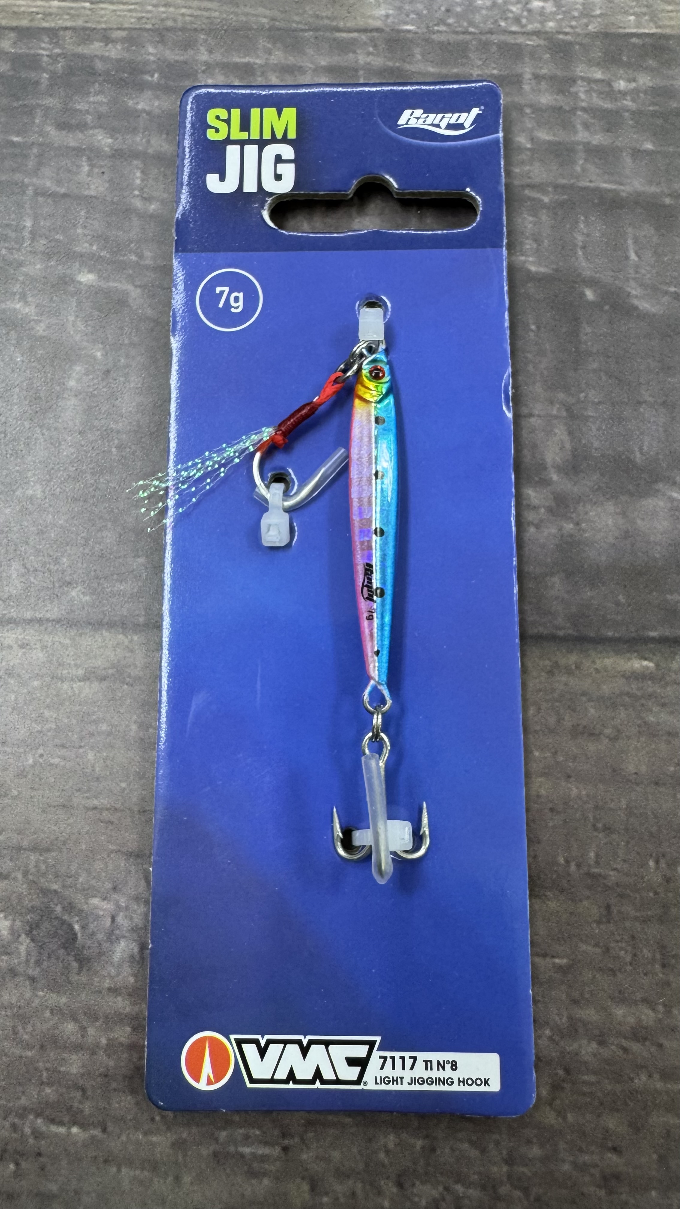 Jig Ragot slim 7 grs blue sardine