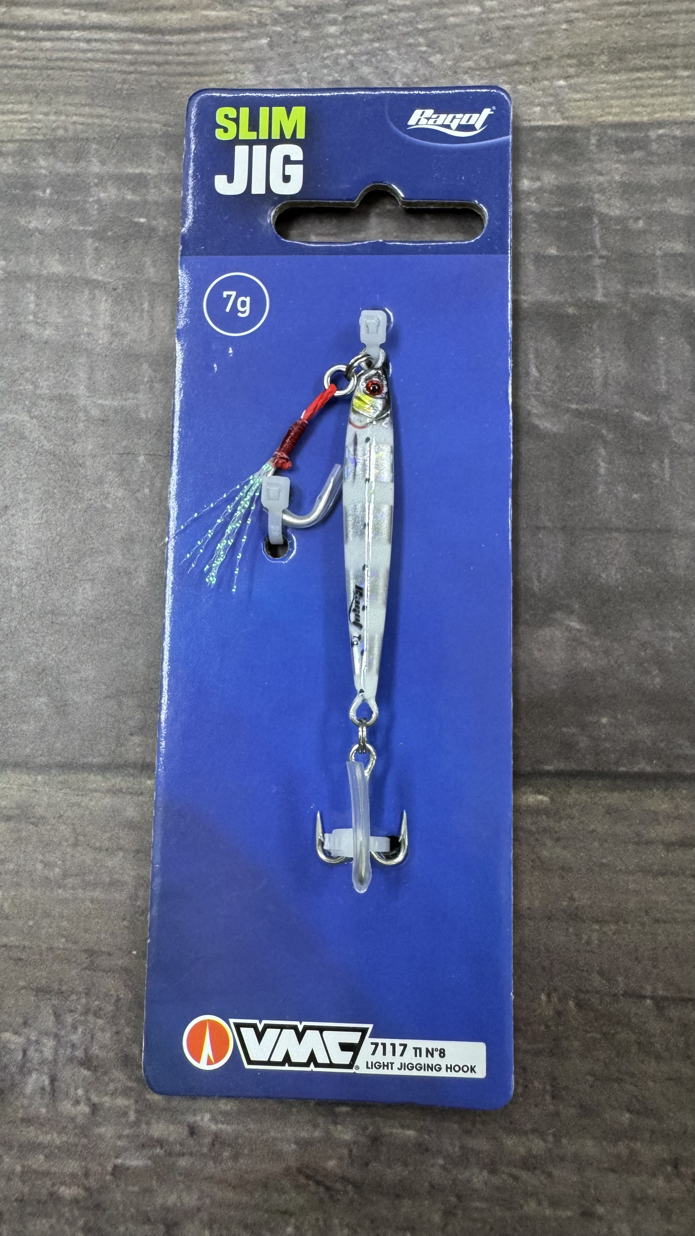 Jig Ragot slim 7 grs zebra white