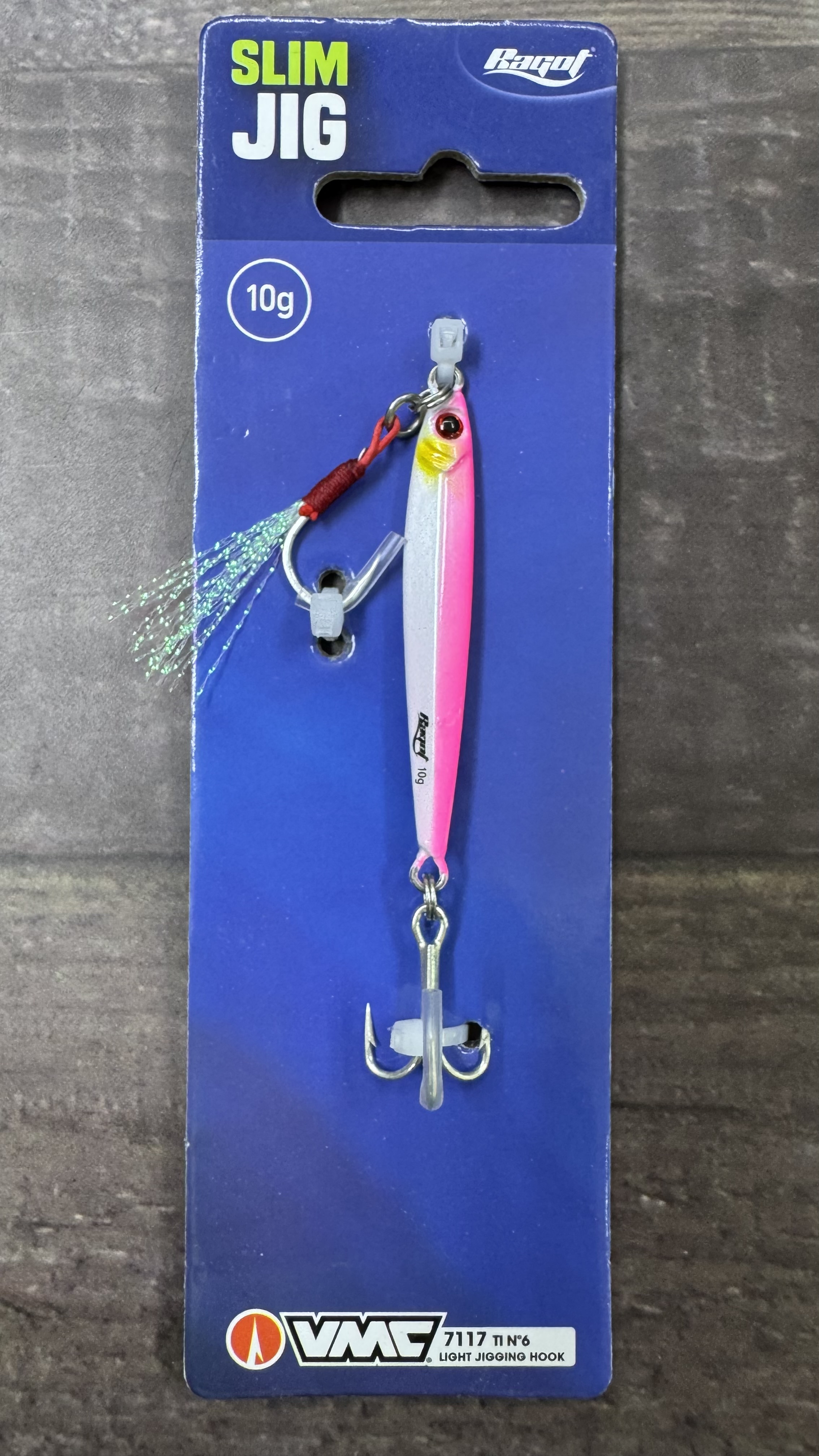 Jig Ragot slim 10 grs pink/white