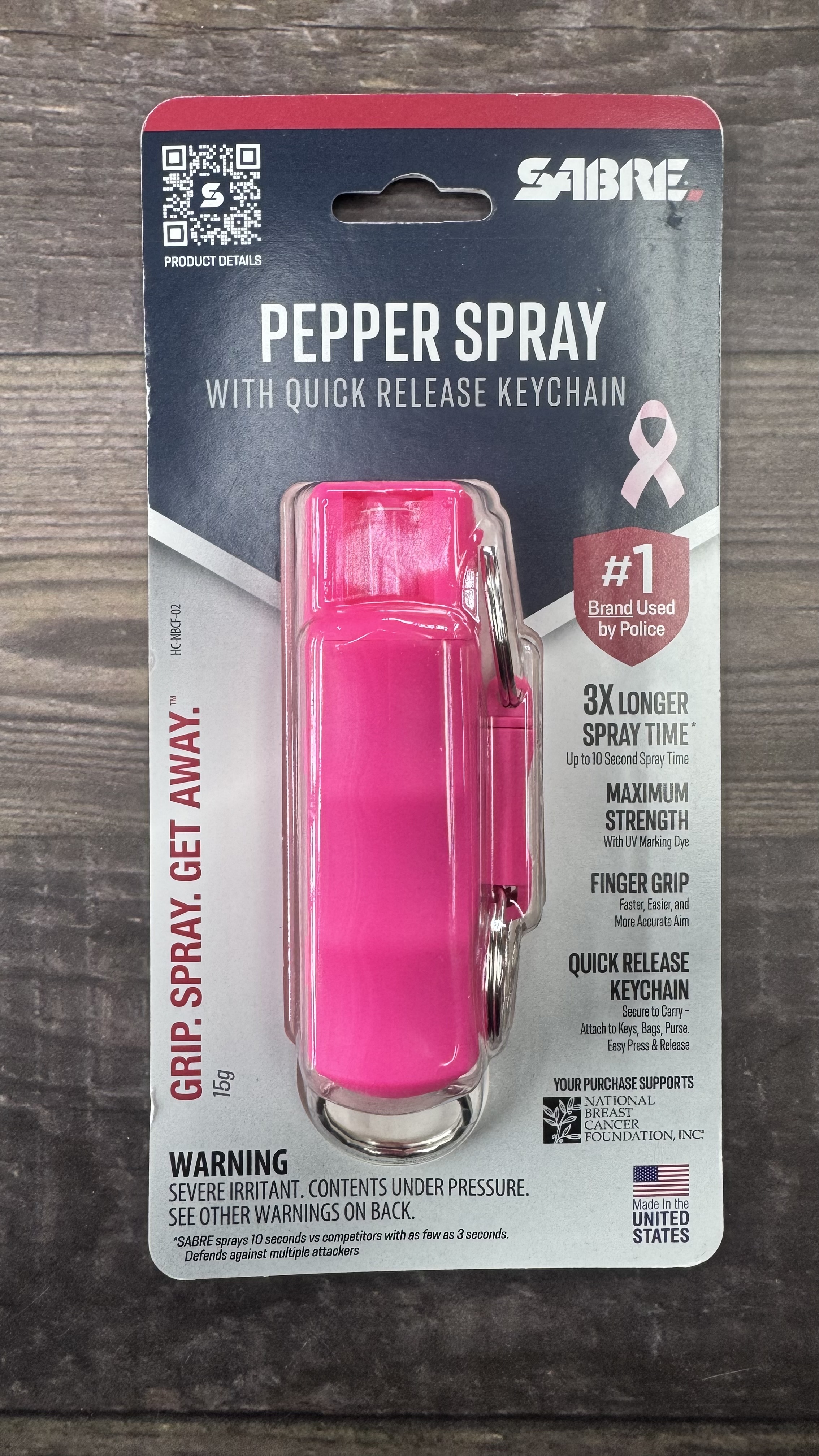 Gas Pimienta Sabre Red Spray Rosado 15 gr