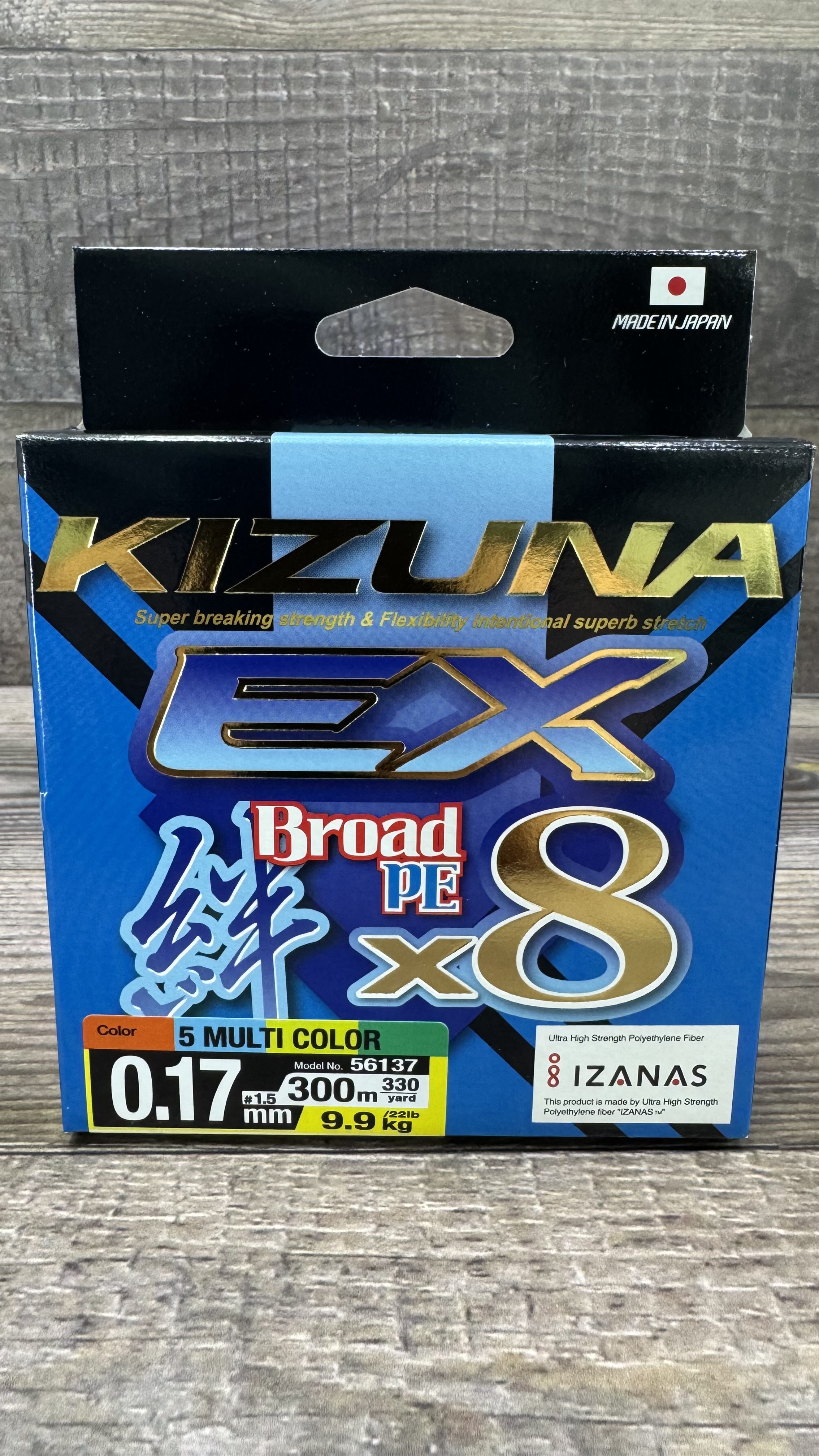 Multifilamento Owner Kizuma EX 8x 0,17mm 300 mts