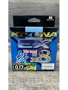 Multifilamento Owner Kizuma EX 8x 0,17mm 300 mts