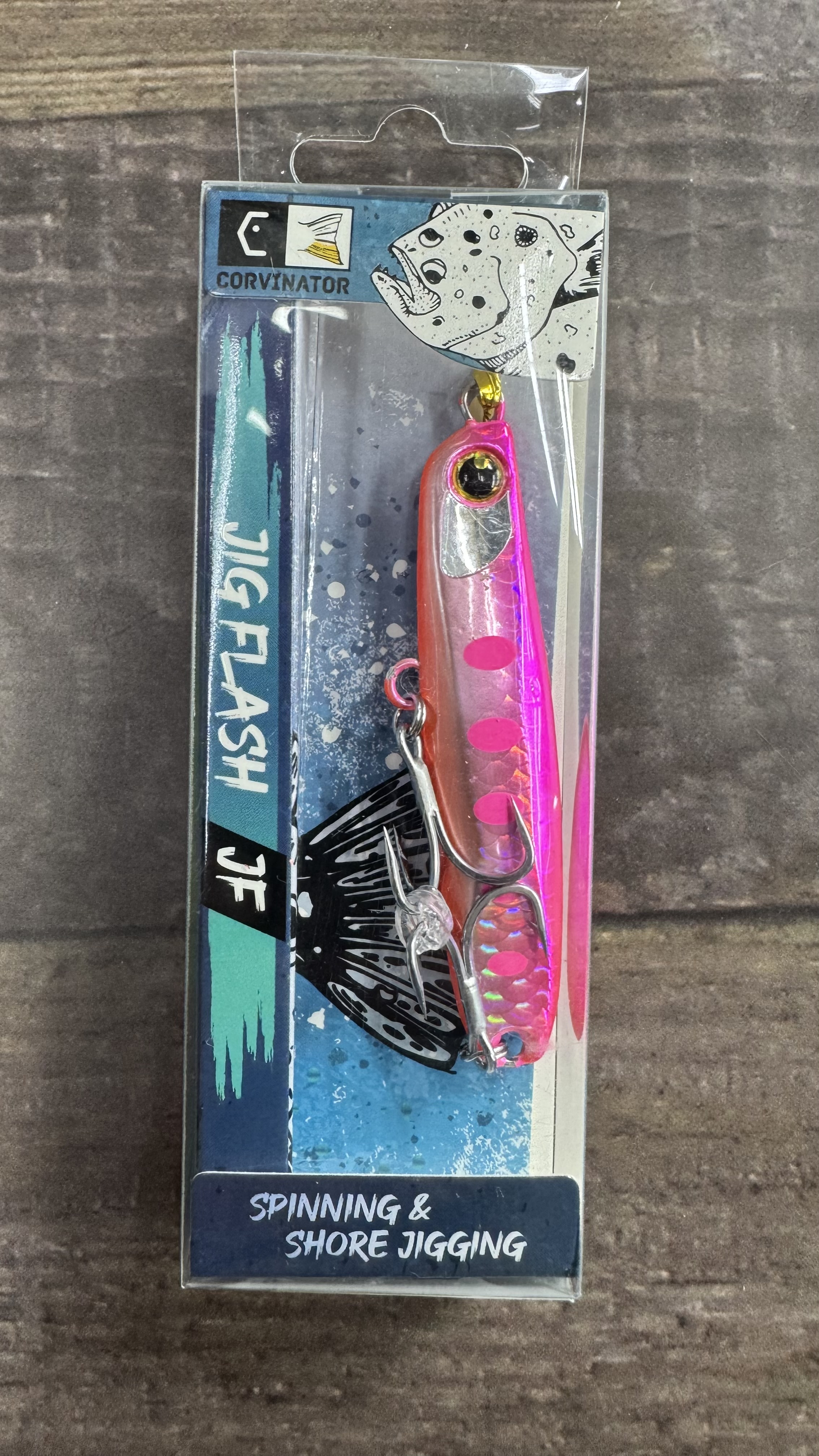 Jig Corvinator Flash Pink Camotillo