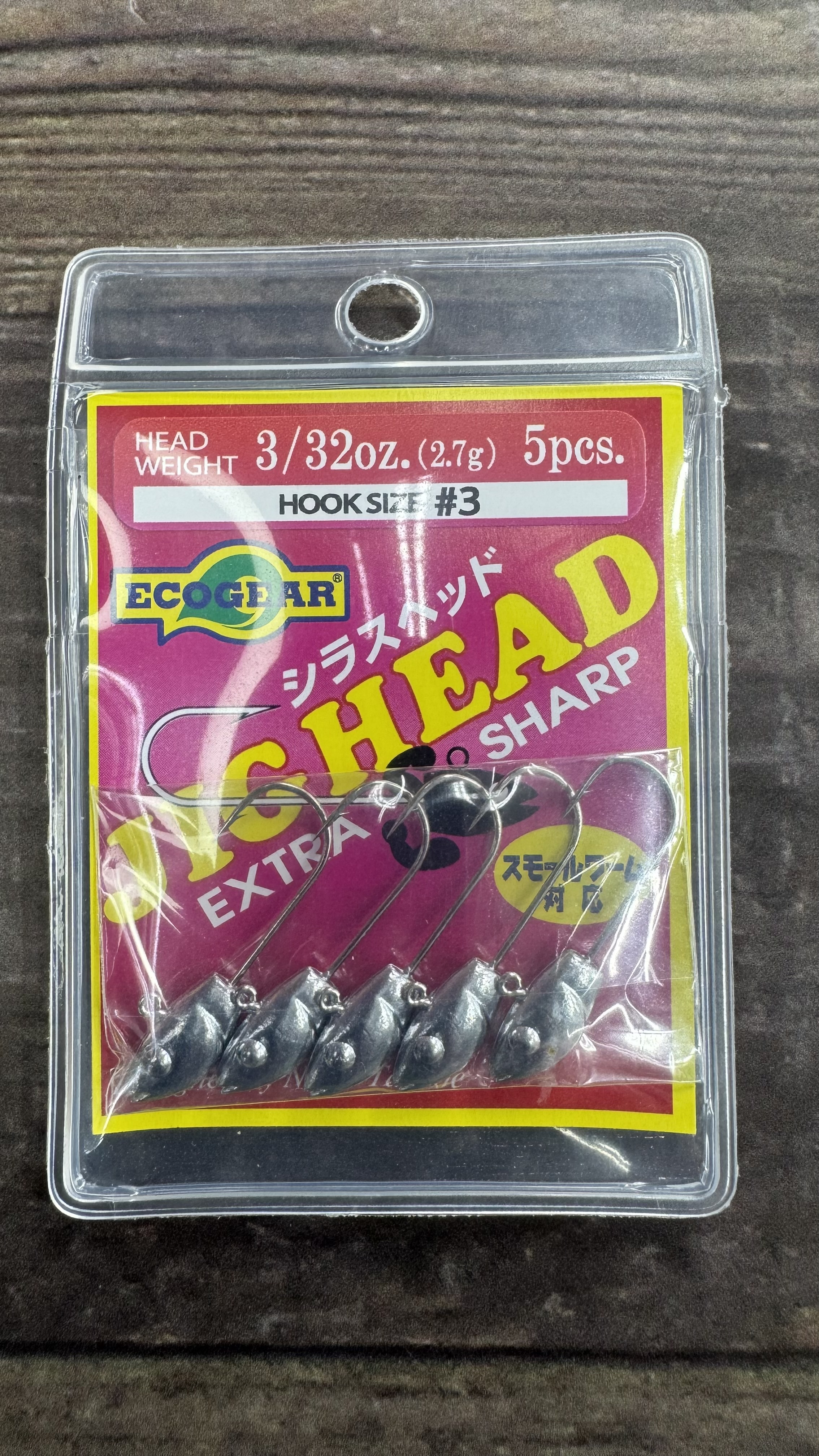Jig Head Ecogear Extra Sharp 2,7grs