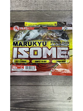 Vinilo EcoGear Marukyu Isome L COLOR IS04 RED