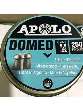 Postones Apolo domed cal 5,5 cantidad 250 unid