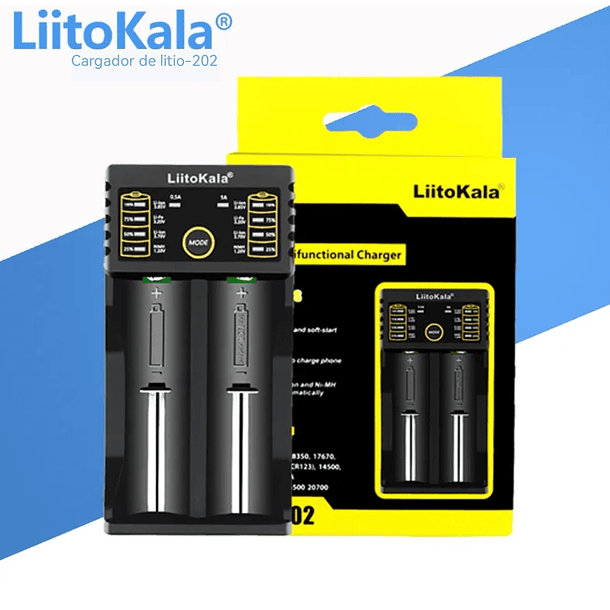 CARGADOR PILAS 18650 LITOKALA