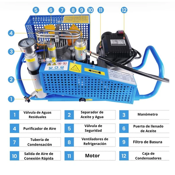 COMPRESOR TUXING PARA SCUBAS  1