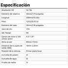 MIRA TELESCÓPICA WESTHUNTER HD 4-16X44 FFP ZERO STOP RETICULO ILUMINADO 4