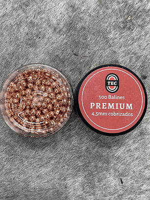 BALÍN ACERO TEC PREMIUM cobrizado cal. 4,5 (500u)