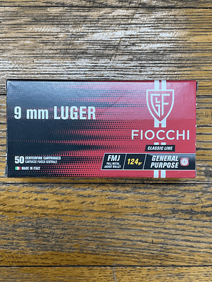Fiocchi 9 mm FMJ  124g