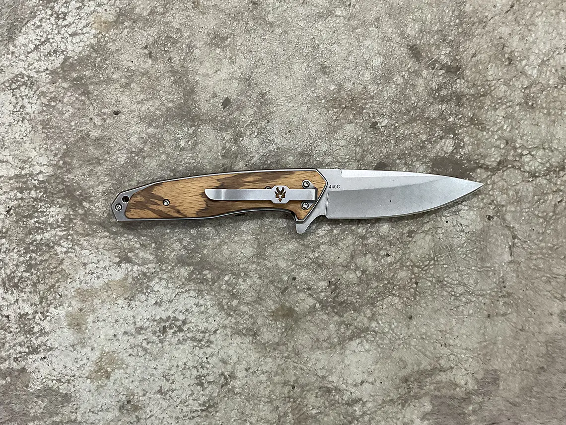 Navaja Schneide Messer Madera 2