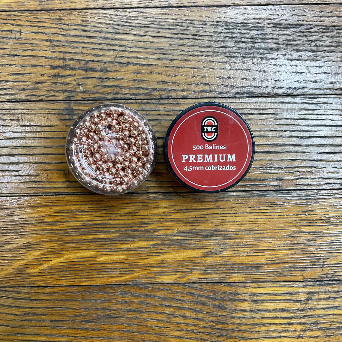 BALÍN ACERO TEC PREMIUM cobrizado cal. 4,5 (500u) 1