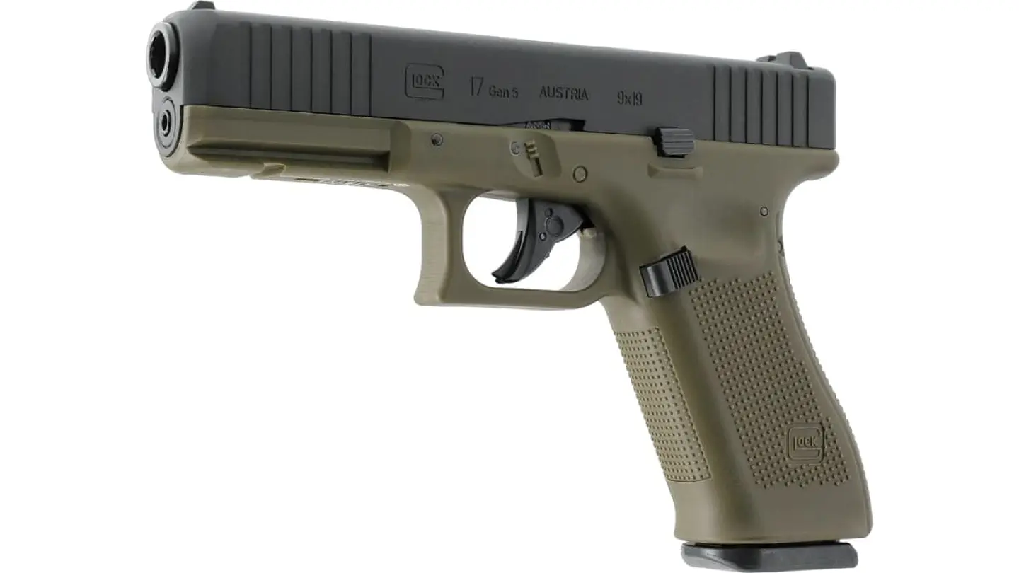 Pistola airsoft Umarex Glock 17 Gen5 Negra/Verde CO2 6 mm 5