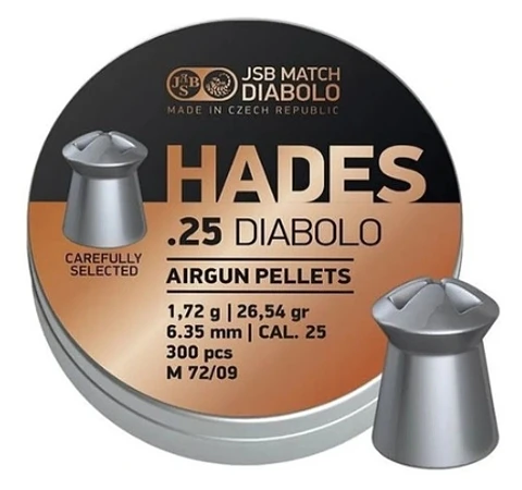 Postones JSB Hades 6.35 mm 26,54 gr 150 u.