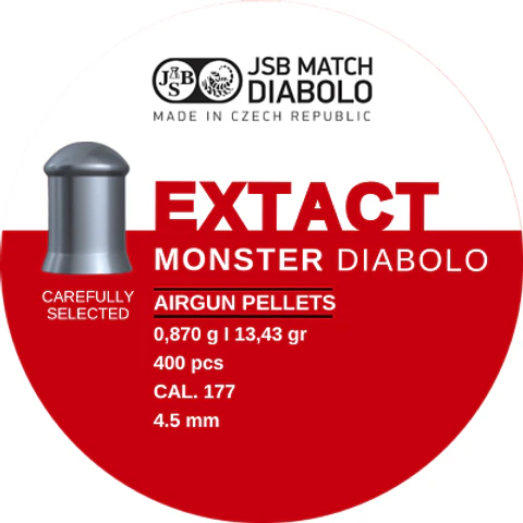 Postones JSB Exact Monster 4.5 mm 13,43 gr 400 u.