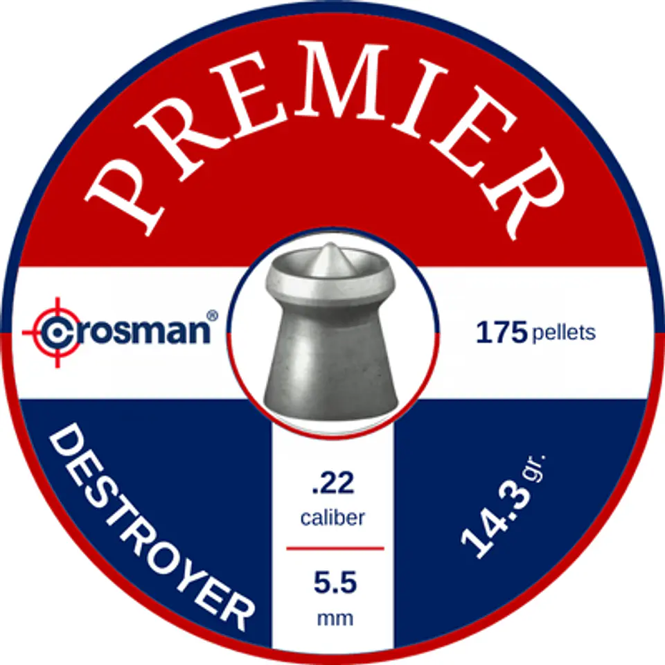 Lata Postón Crosman Destroyer Hollow Point Cal. 5.5 mm 175 Unid. 1