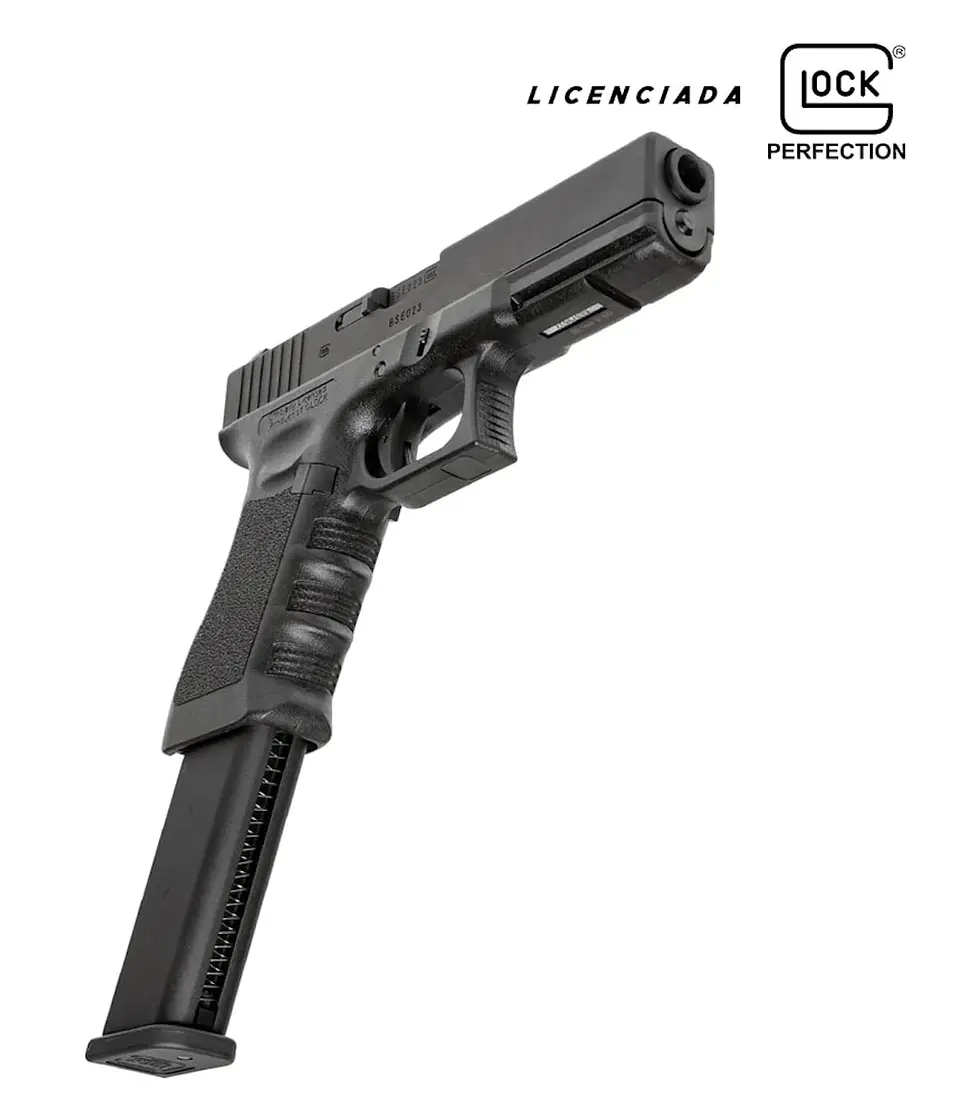 Pistola Airsoft Umarex Glock 18C Green Gas 6 mm 50 Tiros 7