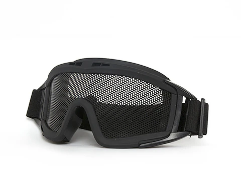 Gafa Táctica Malla Airsoft Negra Defensor