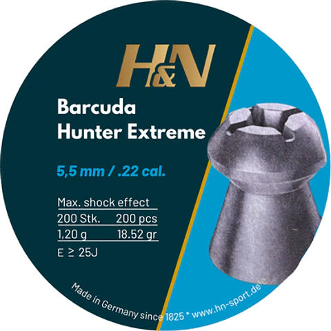 Postones H&N Baracuda Hunter Extreme 18.52 Gr Cal. 5.5 mm – 200 Unid.