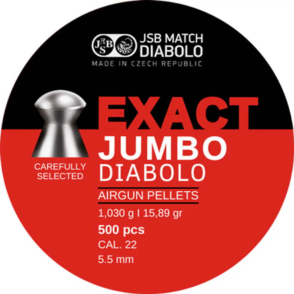 Postones JSB Exact Jumbo 5.5 mm 15,89 gr 500 u. 1