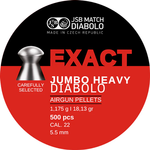 Postones JSB Exact Jumbo Heavy 5.5 mm 18,13 gr 500 u.
