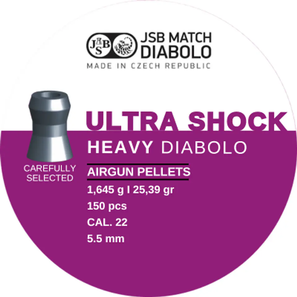 Postones JSB Ultrashock 5.5 mm 25,39 gr 150 u. 1
