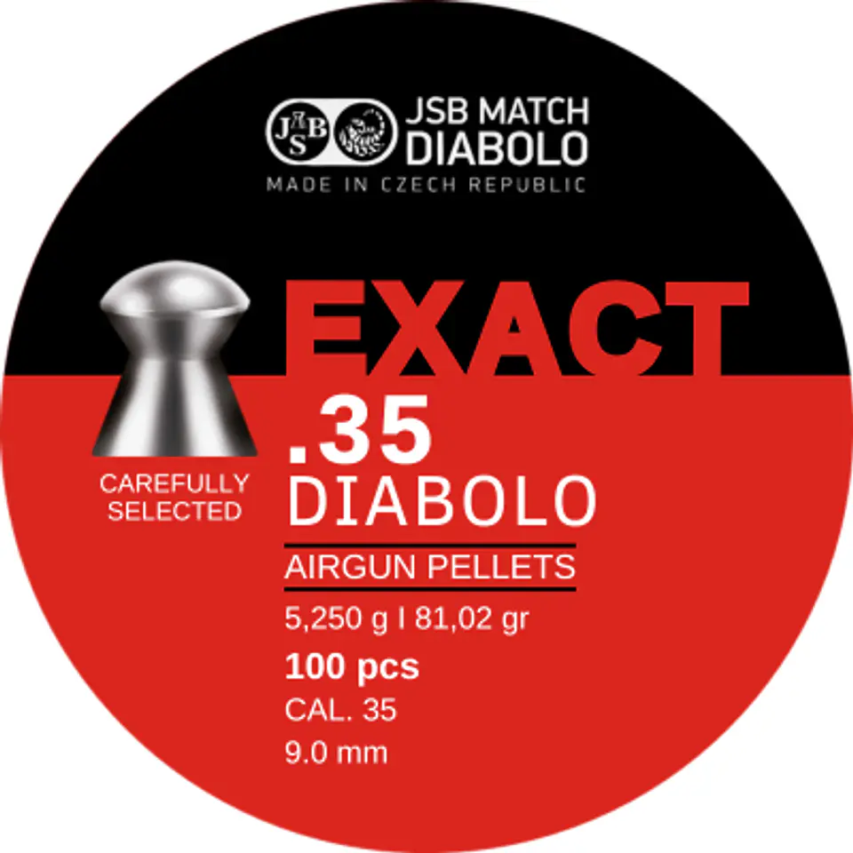 Postones JSB Exact 9 mm 81,02 gr 100 u. 1