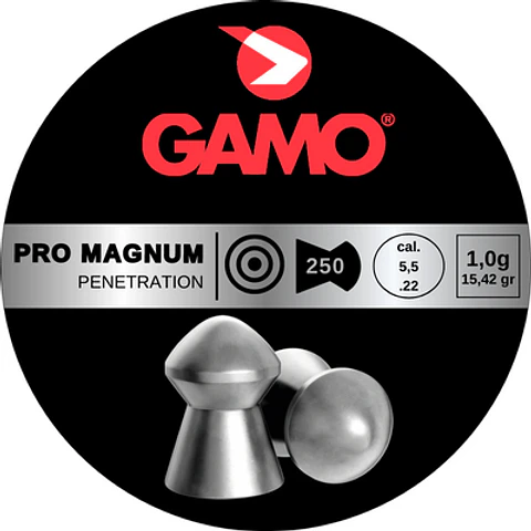 Postones Gamo Pro Magnum 5.5 mm 15,42 gr 250 u.