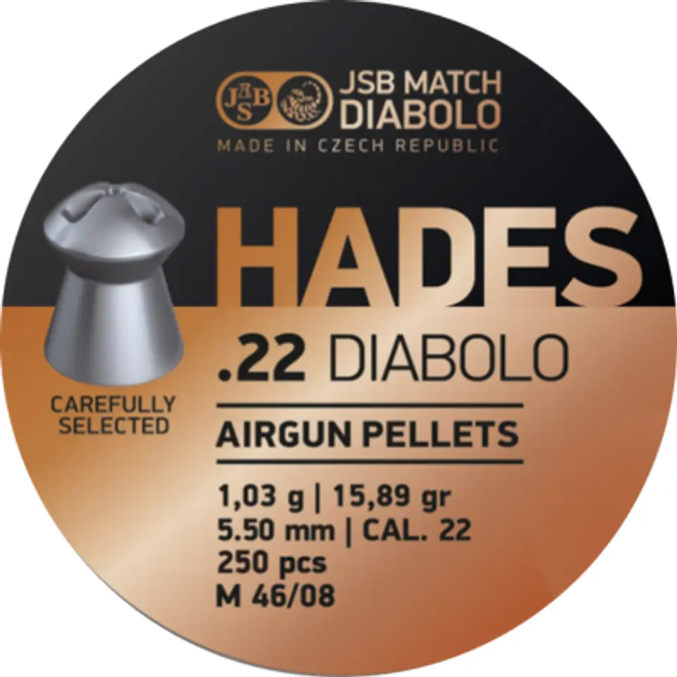 Lata Postón Jsb Hades 15,89 Grains Calibre 5.5 / 250 Unid. 1