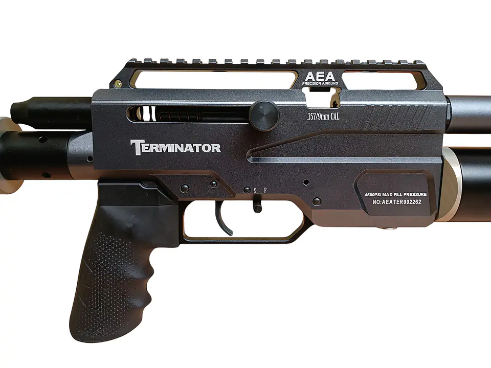 Rifle PCP AEA Terminator semi 9mm + Funda + Postones 3