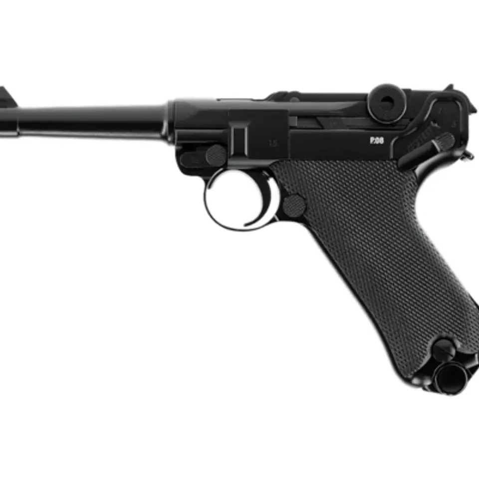 Pistola CO2 Umarex Legends P08 negra 4.5 BB 1
