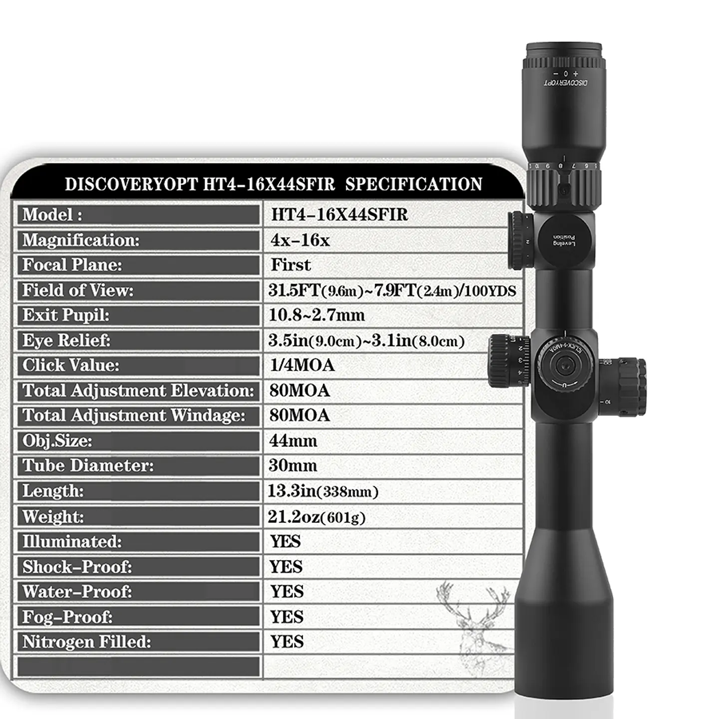 Mira Discovery 4-16x44 SFIR FFP GEN2 M9  4