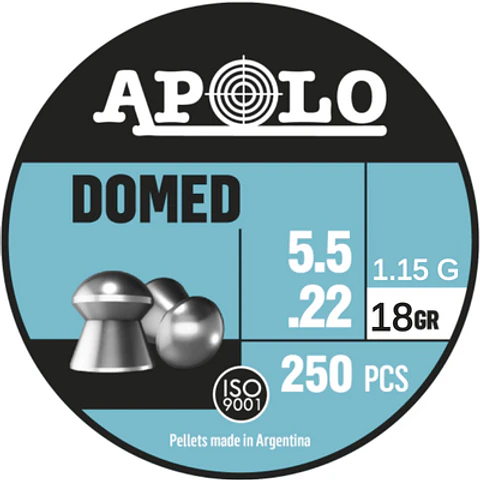 Postones Apolo Domed Celeste 5.5 mm 18 gr 250 u.