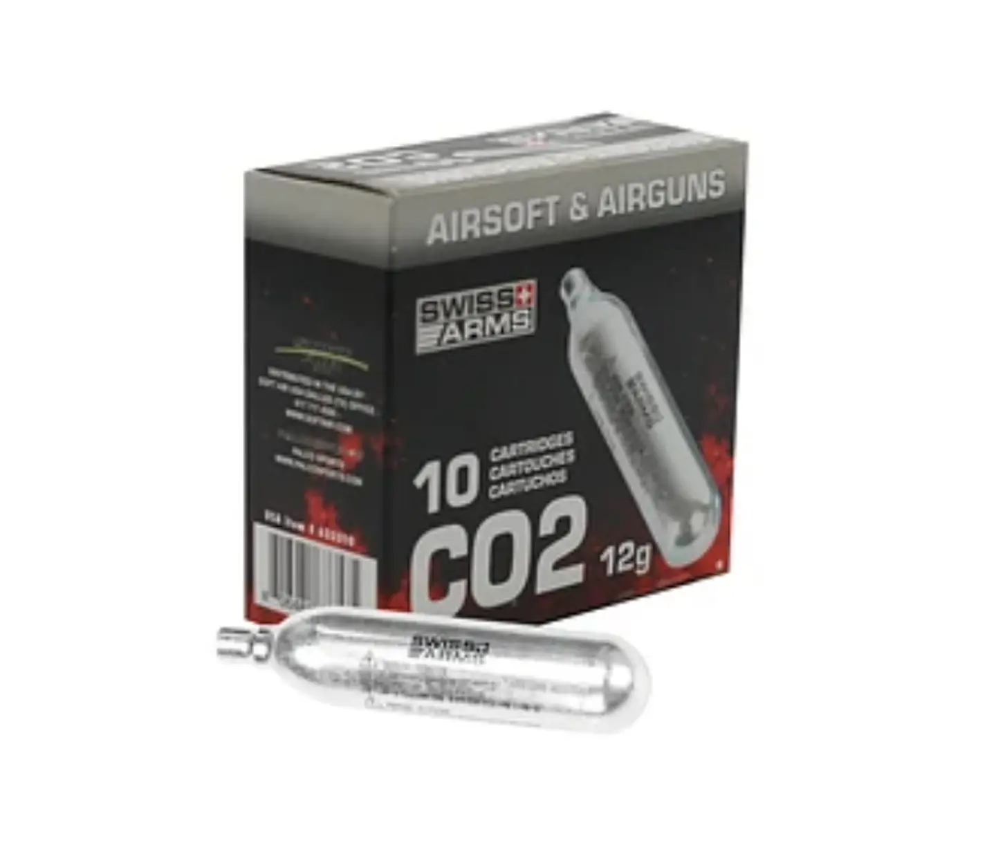 Pack CO2 Swiss Arms 10 unidades 1