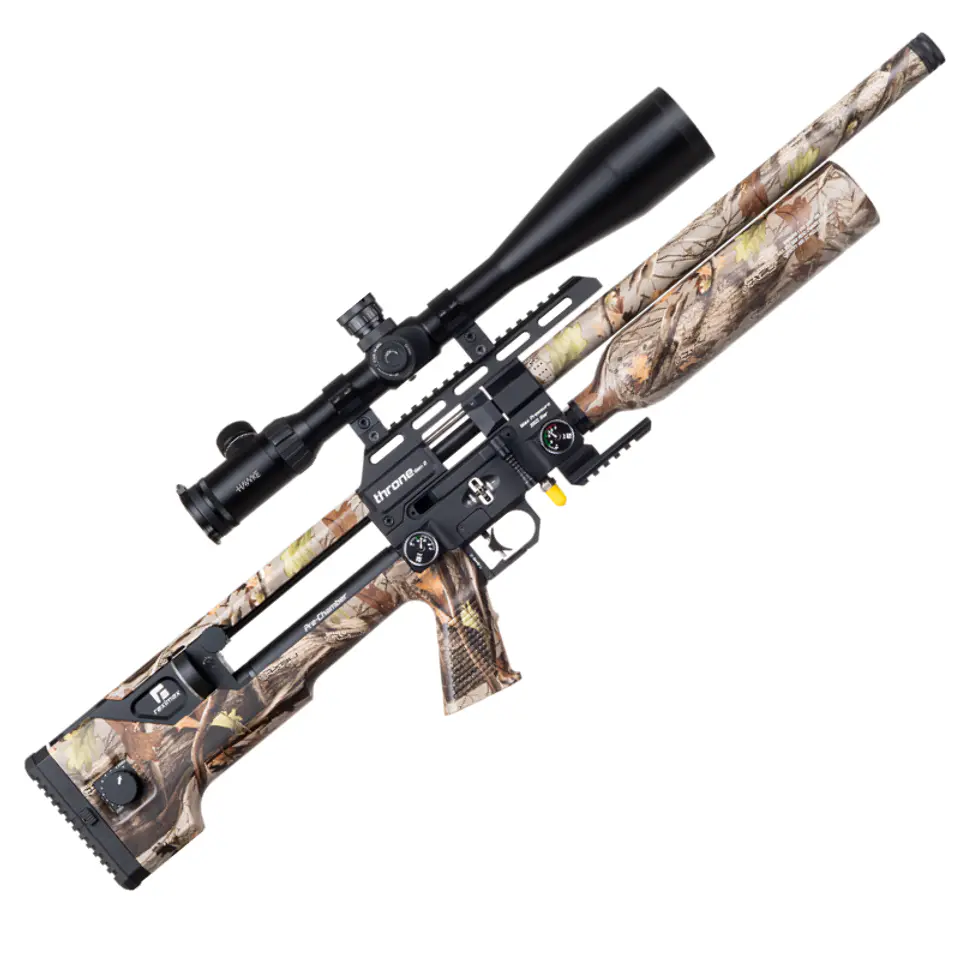 Rifle PCP Reximex Throne Gen2 Camo 5.5 mm + Funda + Postones / NO INCLUYE OPTICA 1