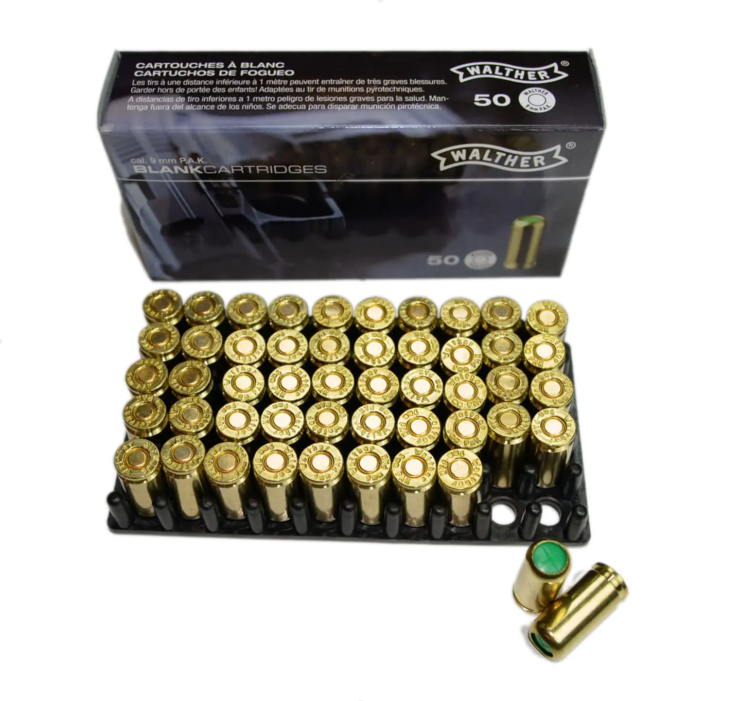 Fogueo Walther Cal. 9 mm 50 Unidades 1