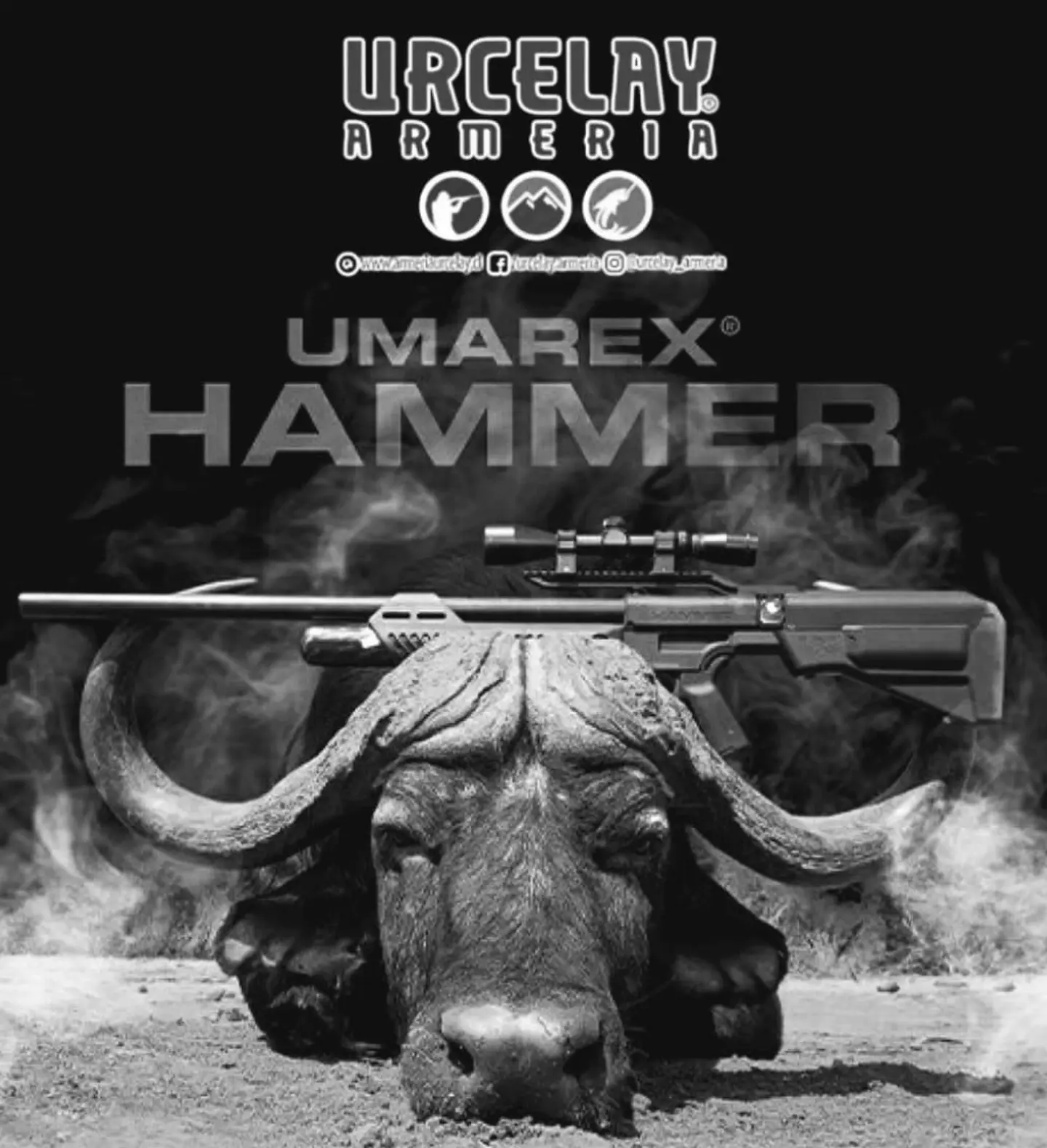 Rifle PCP Umarex Hammer bullpup .50 + Funda  2