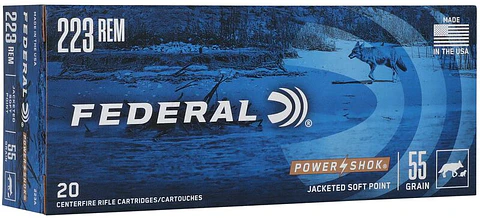 Munición Federal Power-Shok .223 Rem 55 gr