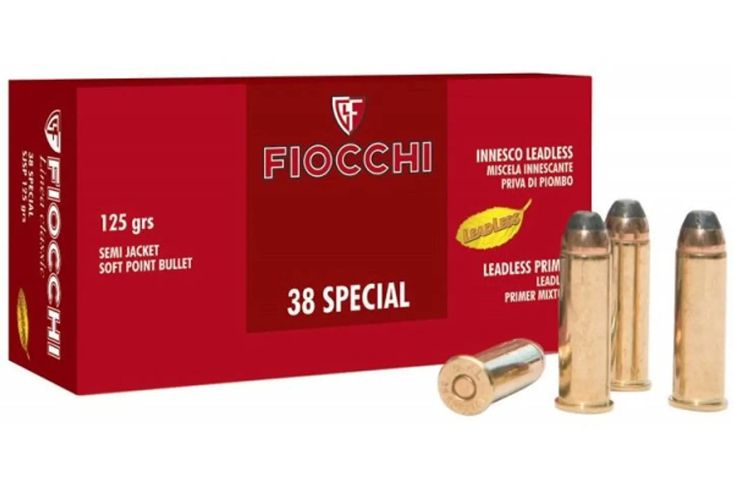 Munición Fiocchi .38 Special 158 gr #3A 1